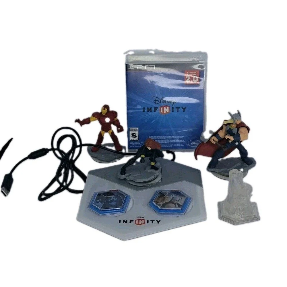 Disney Infinity 2.0 Marvel Super Heroes Starter Pack Ps3 Video Game Complete Euc